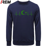 Fo'r Men Casual Cotton Long Sleeve Funny Turkish Flags Hoodies, Sweatshirts