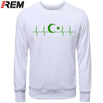 Fo'r Men Casual Cotton Long Sleeve Funny Turkish Flags Hoodies, Sweatshirts