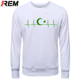 Fo'r Men Casual Cotton Long Sleeve Funny Turkish Flags Hoodies, Sweatshirts