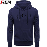 Fo'r Men Casual Cotton Long Sleeve Funny Turkish Flags Hoodies, Sweatshirts