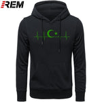 Fo'r Men Casual Cotton Long Sleeve Funny Turkish Flags Hoodies, Sweatshirts