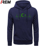 Fo'r Men Casual Cotton Long Sleeve Funny Turkish Flags Hoodies, Sweatshirts