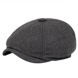 Men beret vintage Herringbone Gatsby Tweed peaky blinders hat