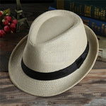 Imixlot Newest Western Straw Cowboy Hat Men Retro Casual Sun Hat