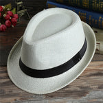 Imixlot Newest Western Straw Cowboy Hat Men Retro Casual Sun Hat