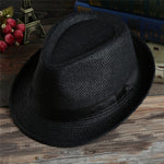 Imixlot Newest Western Straw Cowboy Hat Men Retro Casual Sun Hat