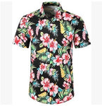 Fruit Print Shirts Tops Casual Short Sleeve Summer Holiday Vacation