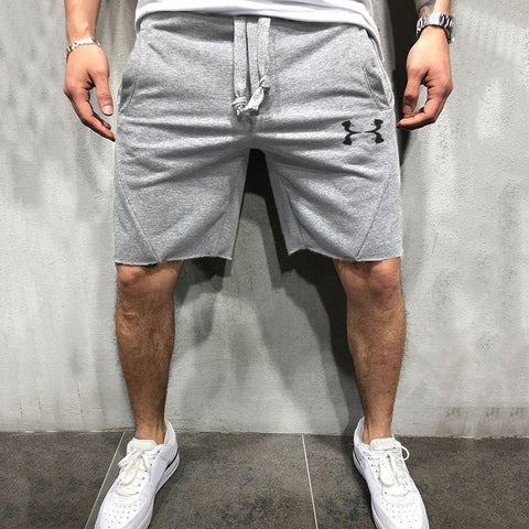 Men Trousers Fitness Streetwear Skinny Gym Shorts Male Short Pants