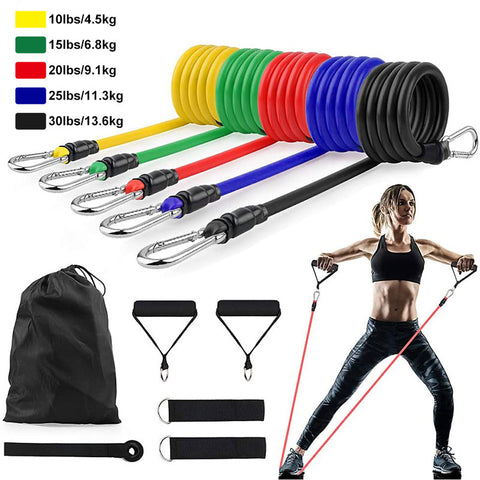 Yoga Tubes Pull Rope Rubber Expander Elastic Bands Fitness Equipment