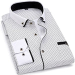 Male Social Business Dress Shirt Brand Men Clothing Soft Comfortable