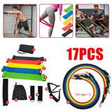 Yoga Tubes Pull Rope,Rubber Expander Elastic Bands Fitness with Bag