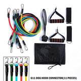 Training Exercise Yoga Tubes Pull Rope,Rubber Expander Elastic Bands Fitness With Bag