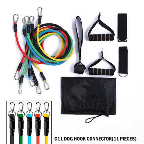 Training Exercise Yoga Tubes Pull Rope,Rubber Expander Elastic Bands Fitness With Bag