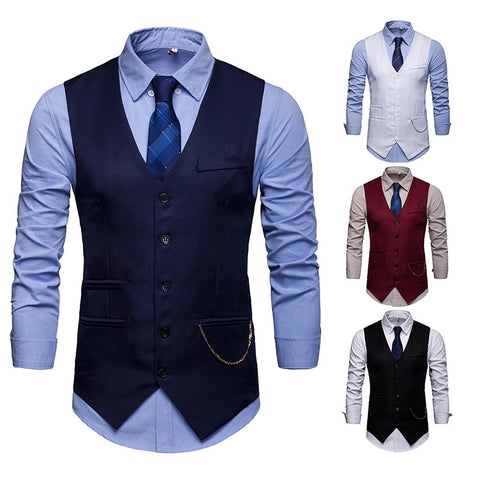 Vest Men European Men's Accessories with A Club Jacket