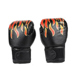 Leather Flame Gloves Sanda Boxing Training Glove