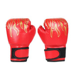 Leather Flame Gloves Sanda Boxing Training Glove