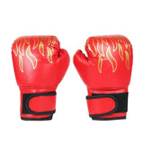 Leather Flame Gloves Sanda Boxing Training Glove